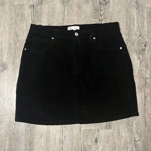 Skirt, black , zara , size L ,